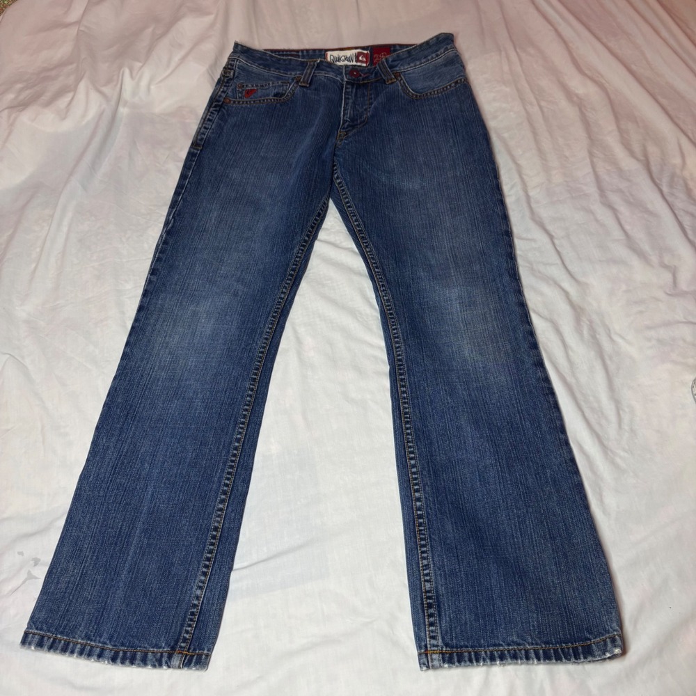 Quiksilver QuikJean‎ Regular Fit Blue Denim Jeans 29 Straight Leg 100% Cotton